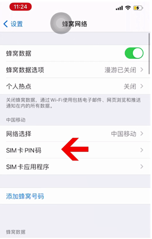 龙门镇苹果14维修网分享如何给iPhone14的SIM卡设置密码 