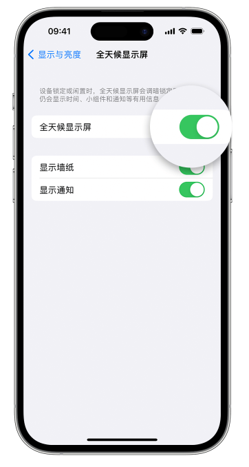 龙门镇苹果14维修店分享如何自定义 iPhone 14 Pro 常亮显示屏 